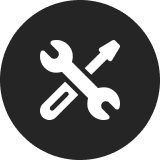 Wrench and screwdriver icon