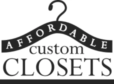 Black and white closet design logo